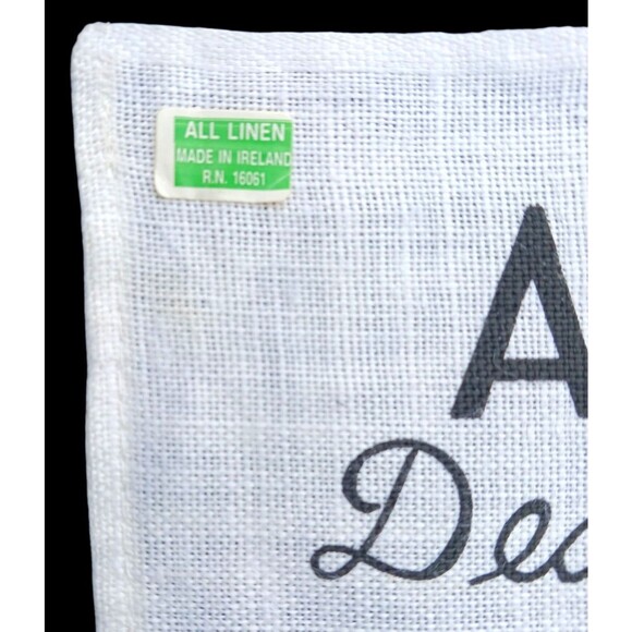 VTG Fingal Humorous MOTHERS LETTER Irish Linen Tea Towel /Wall Hanging Ireland - Picture 7 of 7